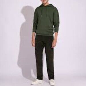 Selected Homme hoodie Men's pullover Olive green size Large